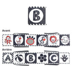 Livre Montessori noir et blanc contrasté pour bébé - Vignette | Le Poussin Ludique