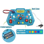 Busy Board manette du jeu avec interrupteurs et lumières LED - Vignette | Le Poussin Ludique