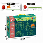 Jeu de construction cabane Montessori créatif 3D - Vignette | Le Poussin Ludique