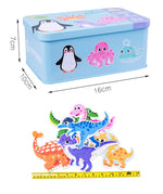 boite de puzzles 6 en 1 animaux en bois pour enfant - Vignette | Le Poussin Ludique