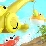 Jouet de bain pêche magnétique des animaux marins lumineux - Vignette | Le Poussin Ludique