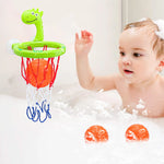 Jouet de bain cerceau dinosaure basketball 3 balles - Vignette | Le Poussin Ludique