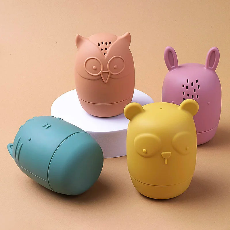 Jouets De Bain 8 Pièces En Silicone – Animaux Flottants Et Pulvérisables – Sans BPA – Pour Bain, Piscine Ou Plage – Cadeau Bébé 1-3 Ans