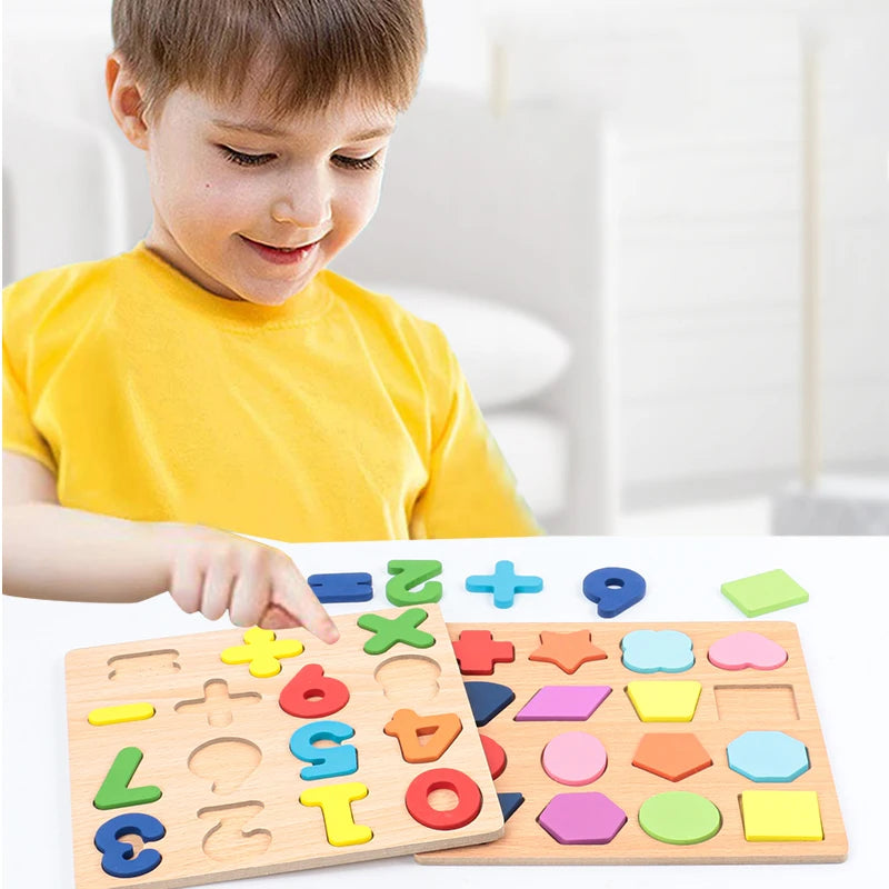 Puzzle en Bois Enfant, 3 Pièces Puzzles Montessori, Chiffres Lettres Géométrie Puzzle de 3+ Ans Enfant Jouets pour l'apprendimento Precoce, Giochi Educativi Puzzle en Bois Enfant, 3 Pièces Puzzles Montessori, Chiffres Lettres Géométrie Puzzle de 3+ Ans Enfant Jouets pour l'apprendimento Precoce, Giochi Educativi