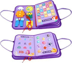 Livre Montessori transportable Malette la Petite Sirène Violette - Vignette | Le Poussin Ludique