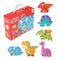 Malette puzzle enfant dinosaures créative