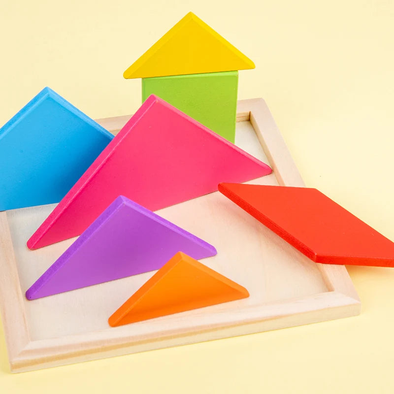 Jeu De Blocs Magnétiques En Bois 288 Pièces Avec 280+ Motifs - Puzzle Tangram Montessori, Apprentissage STEM Dès 3 Ans