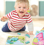 Puzzle enfant dinosaure pour stimuler motricité et créativité - Vignette | Le Poussin Ludique