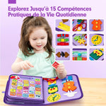 Livre Montessori transportable Malette la Petite Sirène Violette - Vignette | Le Poussin Ludique