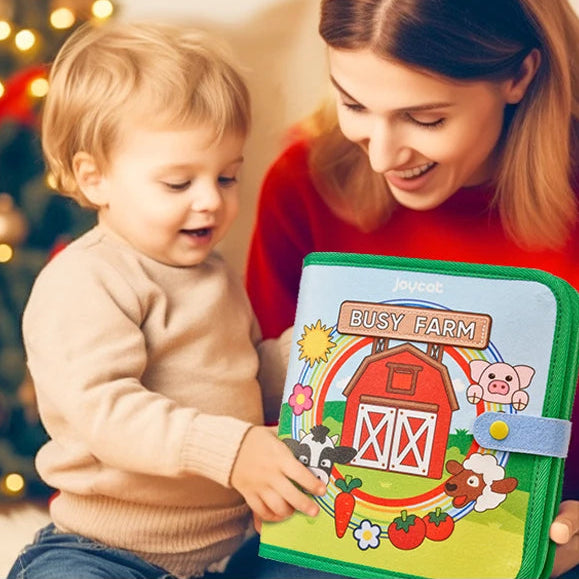 Activités ludiques avec livre Montessori ferme