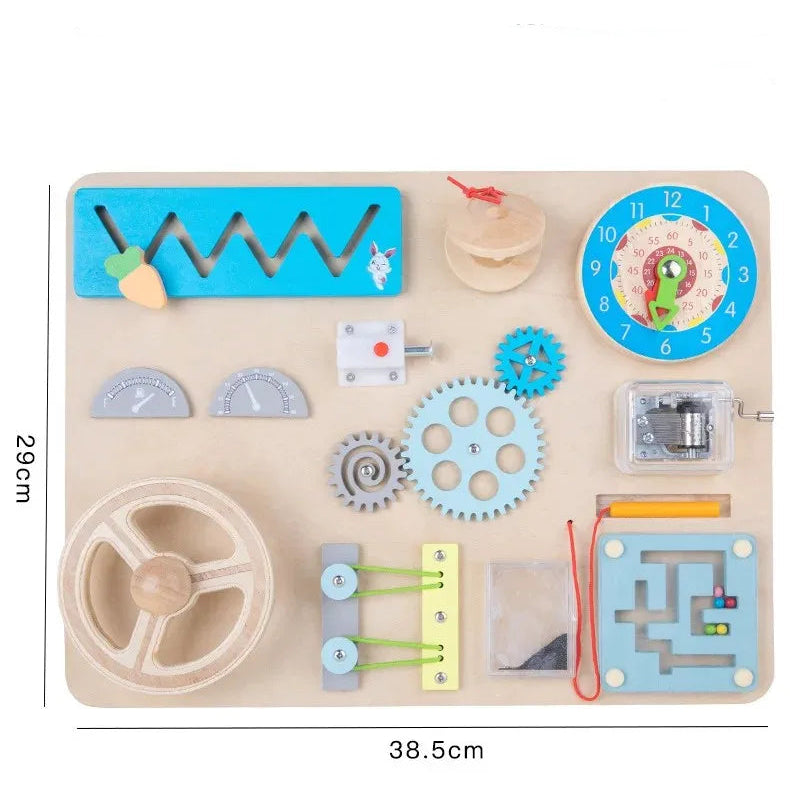 Activités ludiques variées sur busy board