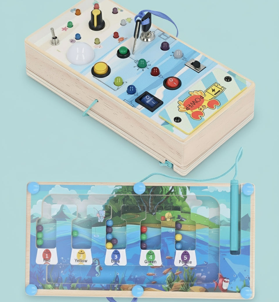 Busy board 2 en 1 magnétique motricité fine