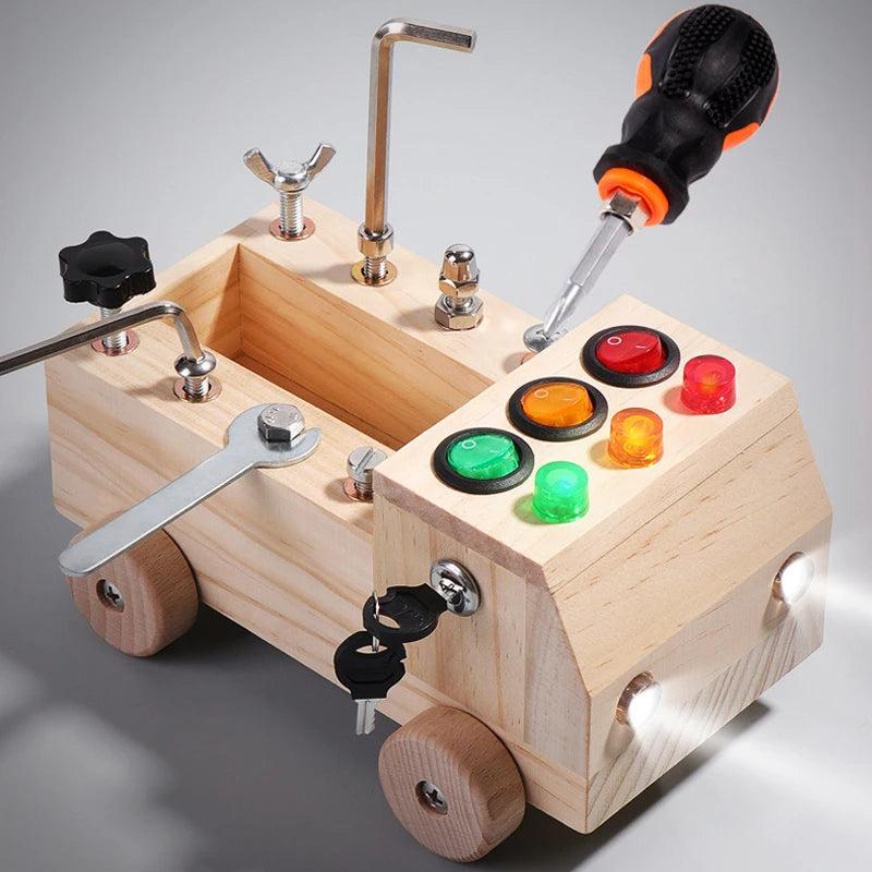 Busy board expérience lumineuse sensorielle