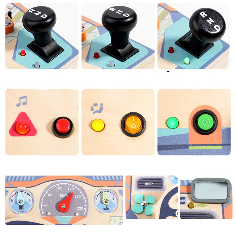 Busy board favorisant jeu autonome et motricité