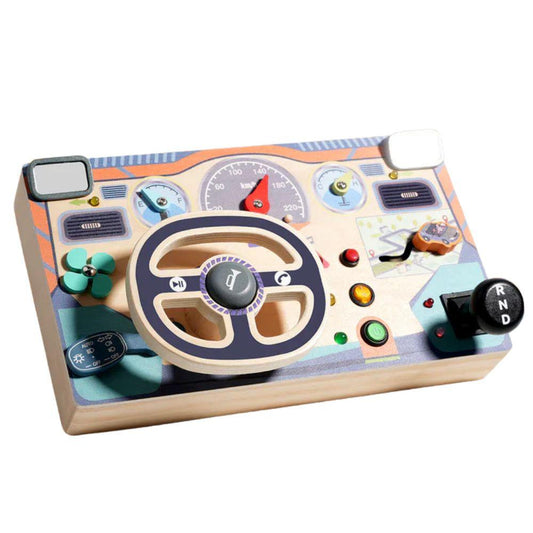 Busy board pour stimulation motricité fine enfant