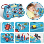 Busy Board manette du jeu avec interrupteurs et lumières LED - Vignette | Le Poussin Ludique