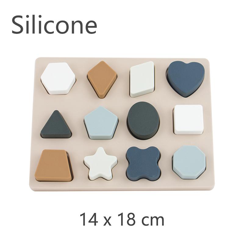 Dimensions puzzle bébé en silicone éducatif