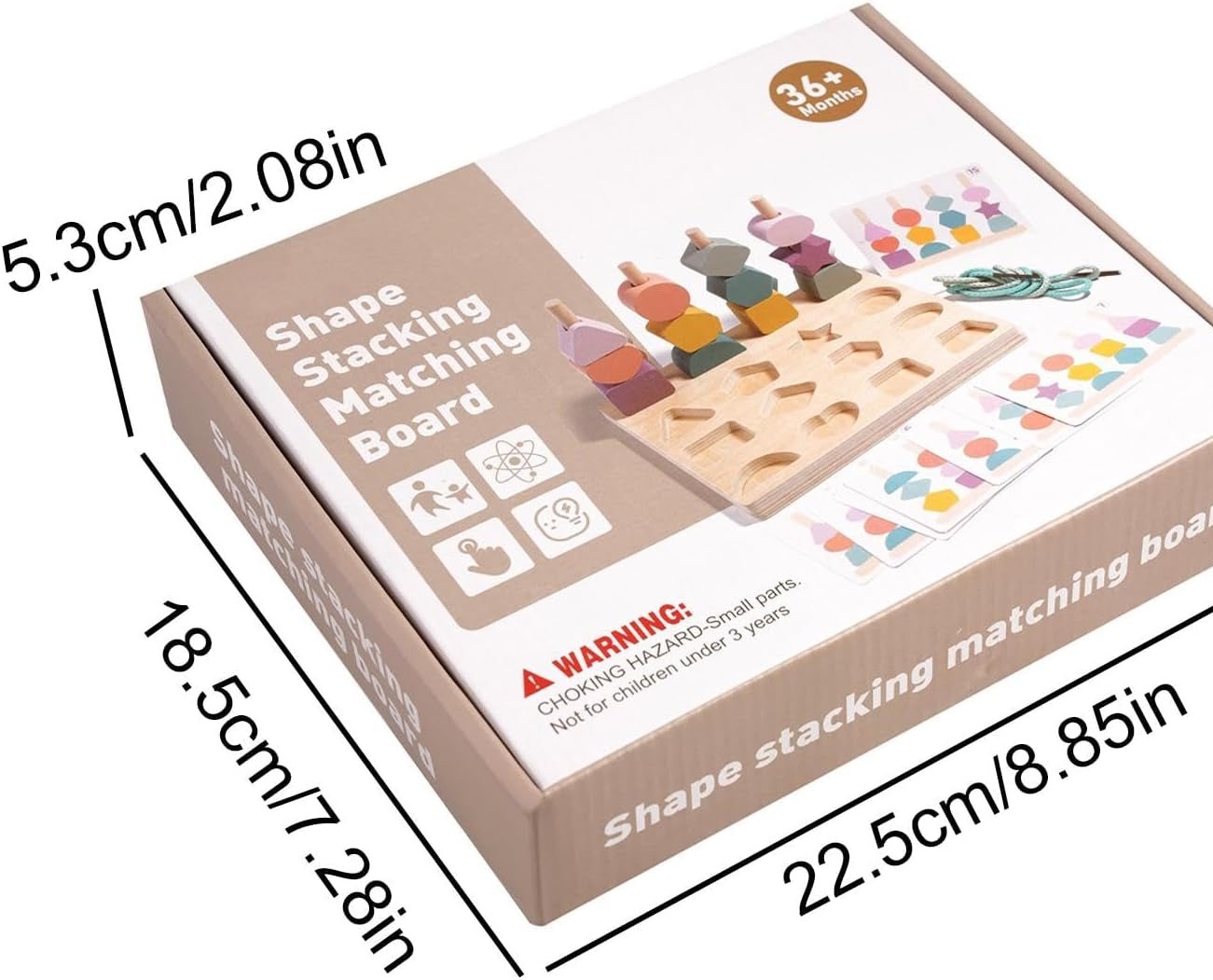 Dimensions puzzle enfant bois éducatif