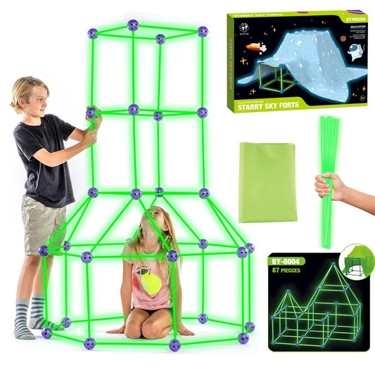 Jeu de construction cabane Montessori créatif 3D