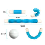 Jeu de Construction Magnétique avec des tubes flexibles 100 PCS - Vignette | Le Poussin Ludique