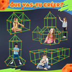 Jeu de construction cabane Montessori créatif 3D - Vignette | Le Poussin Ludique