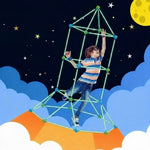 Jeu de construction cabane Montessori créatif 3D - Vignette | Le Poussin Ludique