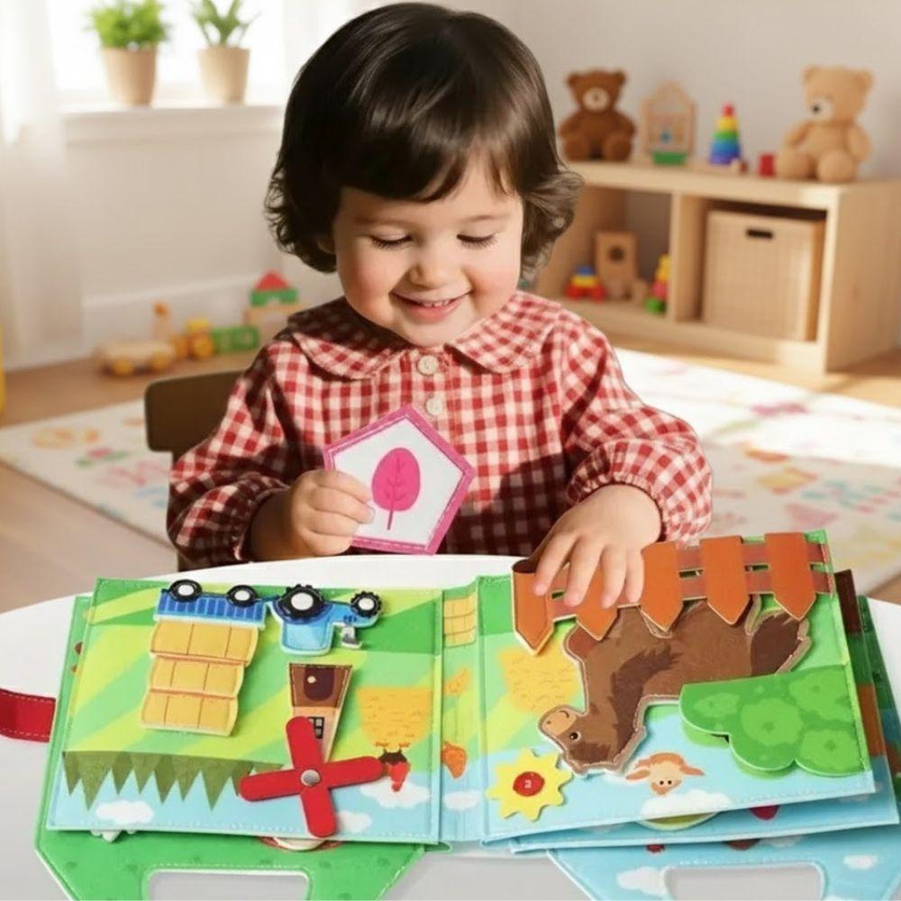 Jeu éducatif livre Montessori favorisant motricité fine