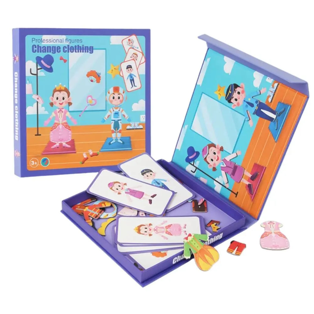 Jeu puzzle enfant avec personnages et professions