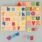 Puzzle bebe éveil Montessori alphabet chiffres et formes - Vignette | Le Poussin Ludique
