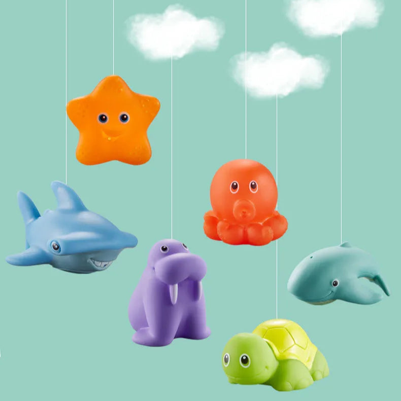 Jouet bain animaux marins expérience sensorielle