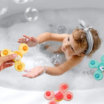 Jouet de bain spinner ventouse animaux marins - Vignette | Le Poussin Ludique