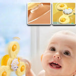 Jouet de bain spinner ventouse animaux marins - Vignette | Le Poussin Ludique