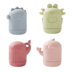 Jouet de bain en silicone animaux mignons couleurs pastel - Vignette | Le Poussin Ludique