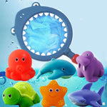 Jouet de bain requin pêche animaux marins changement couleur et sons - Vignette | Le Poussin Ludique