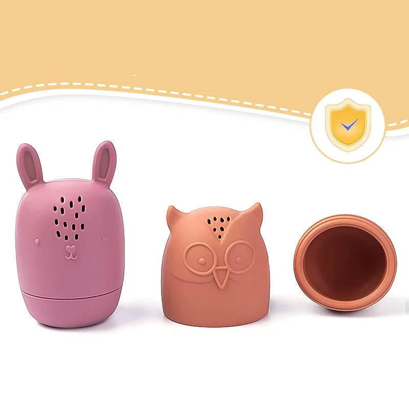 Jouet de bain aux couleurs pastel apaisantes