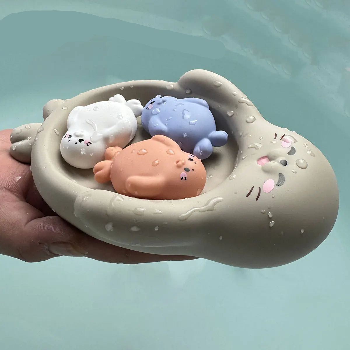 Ensemble jouet de bain animaux flottants