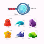 Jouet de bain requin pêche animaux marins changement couleur et sons - Vignette | Le Poussin Ludique