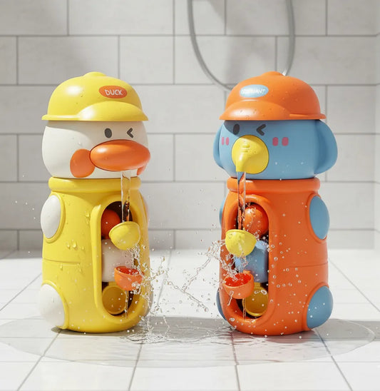 Jouet de bain moulin à eau caneton et éléphant