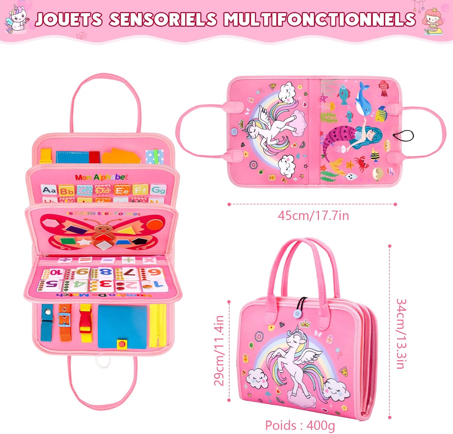 Livre éducatif Montessori pour aventure d'apprentissage