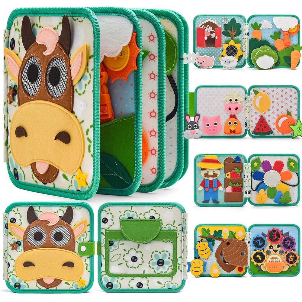 Livre Montessori activité bébé doux et ludique