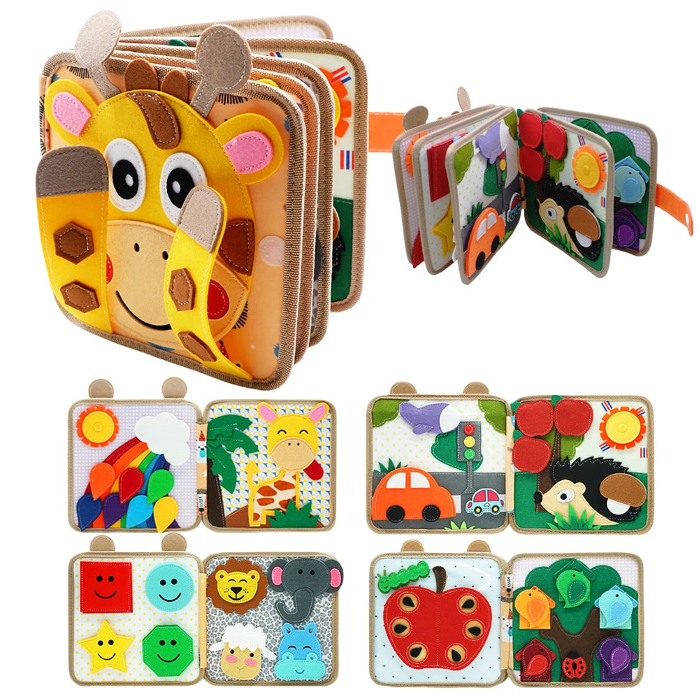 Livre Montessori facile à manipuler petites mains