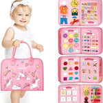 Livre Montessori éducatif et transportable Malette de Licorne - Vignette | Le Poussin Ludique