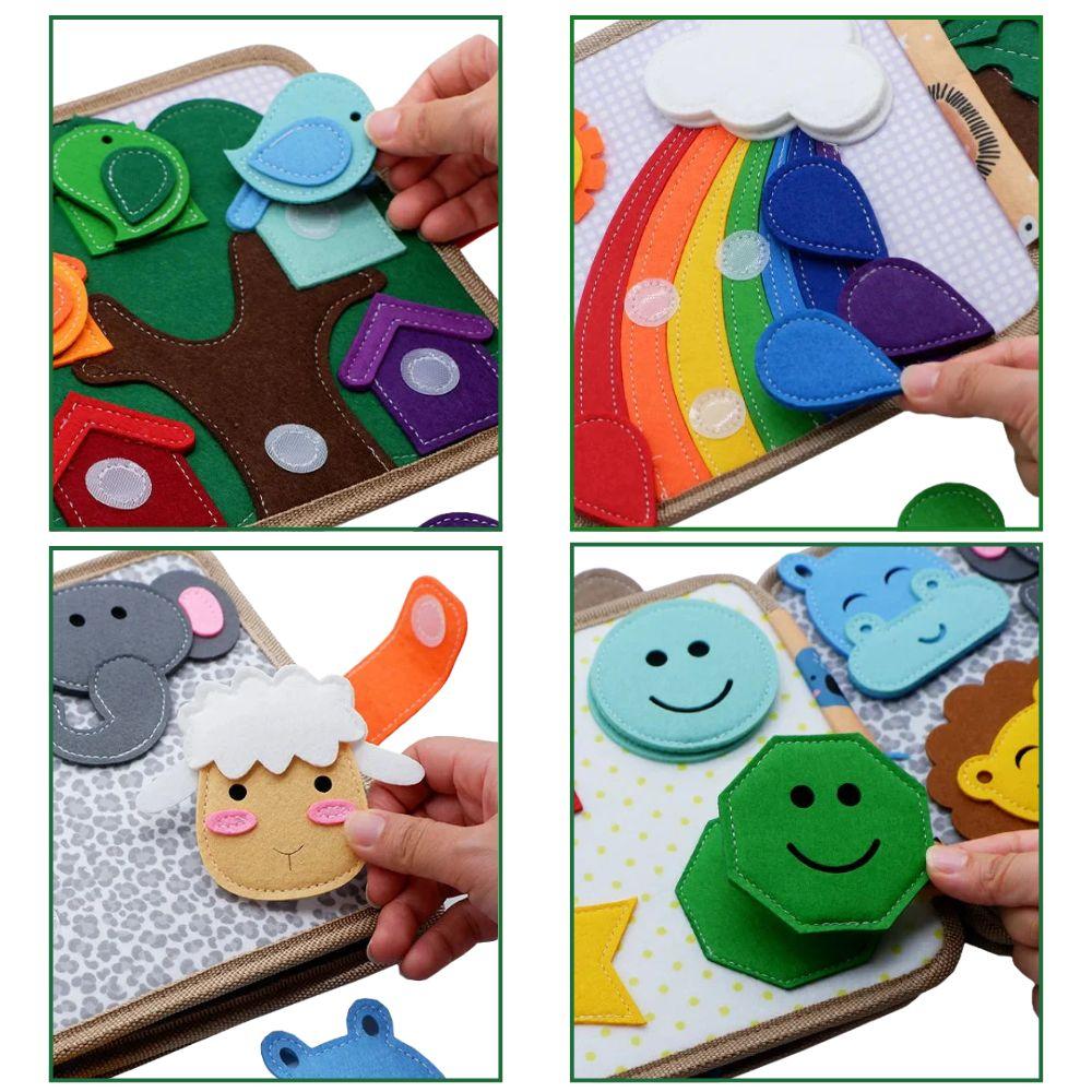 Livre Montessori sensoriel découverte des formes