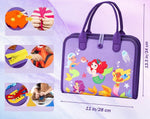 Livre Montessori transportable Malette la Petite Sirène Violette - Vignette | Le Poussin Ludique