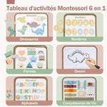 Livre Montessori transportable Malette le Monde Jurassique - Vignette | Le Poussin Ludique