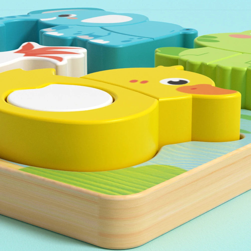 Puzzle bébé couleurs douces éveil joyeux