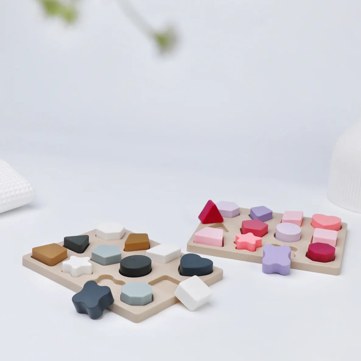 Puzzle bébé reconnaissance des formes en silicone