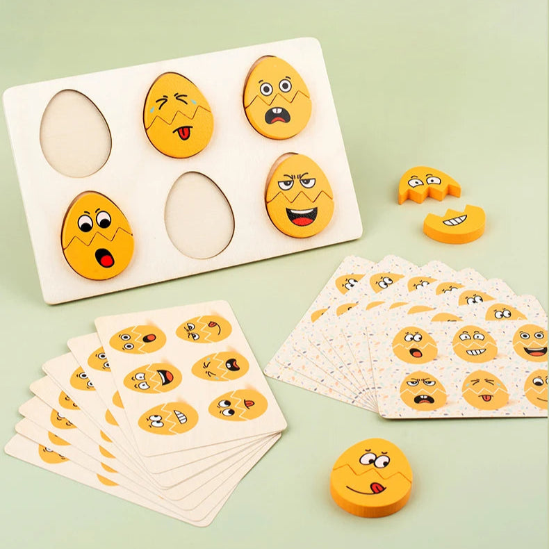 Puzzle bois enfant développement émotionnel