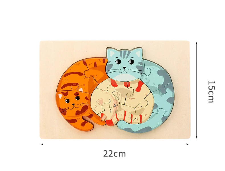 Puzzle bois enfant développement sensoriel