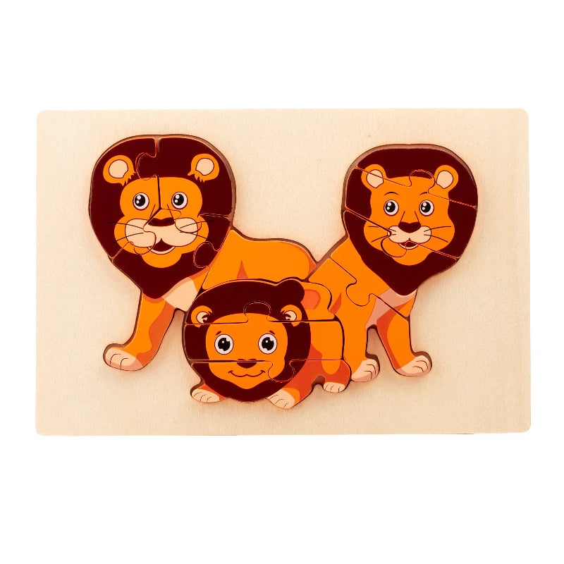 Puzzle bois pour stimulation motricité fine